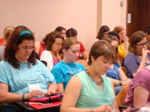 Close attention to our presenter.