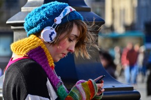 Listening to podcasts