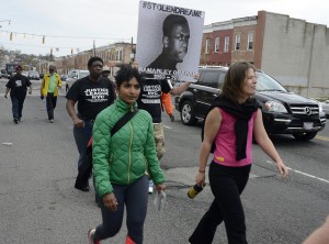 Protesters in Baltimore