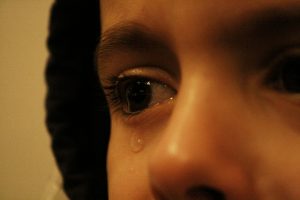 a child crying